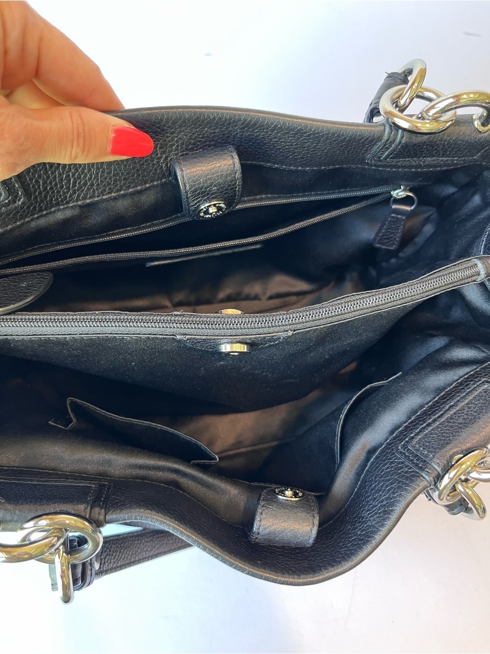 Vintage Coach Penelope Black Leather Shoulder Bag - Picture 5 of 15